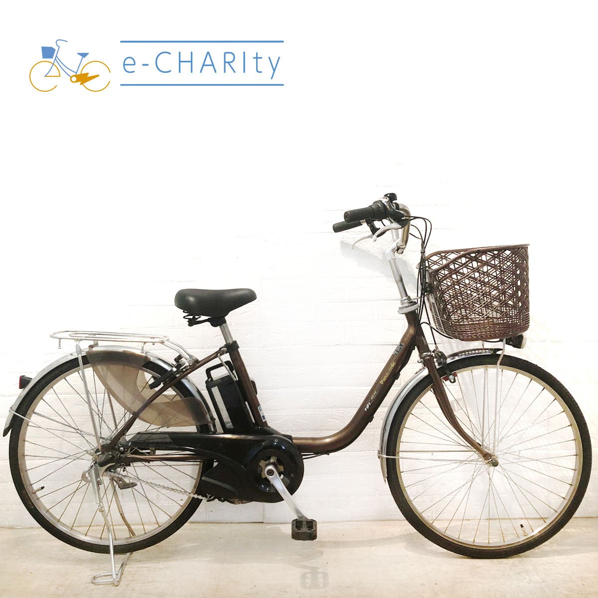 中古電動自転車 パナソニック ビビ SX ブラウン 24インチ YW033 – e