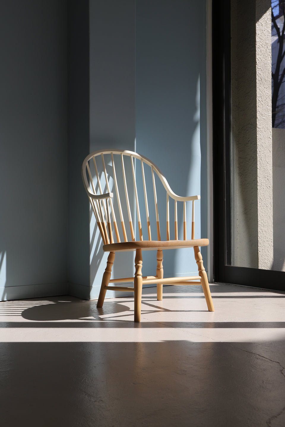 秋田木工 ラウンジチェア ウィンザーチェア 椅子 エディションブルー