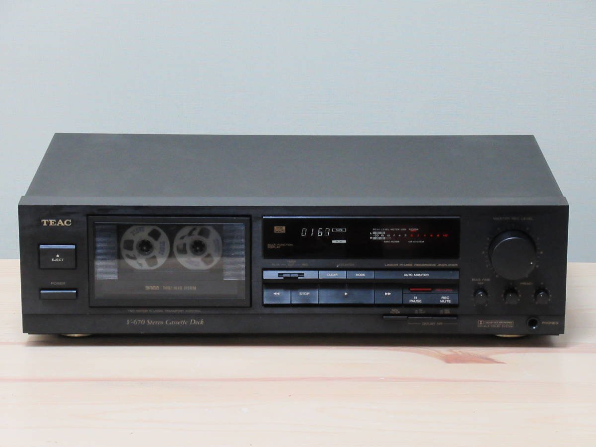 ◇TEAC V-670 3ヘッドカセットデッキ 動作保証品◇の落札情報詳細