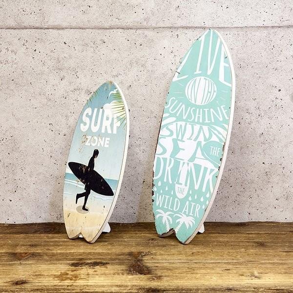 アメリカン レトロ ミニサーフボード ウッドプラーク ザ・ウェーブ