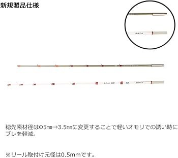 Amazon.co.jp: ダイワ(DAIWA) 穂先 クリスティア ワカサギ 55 285 SSSS