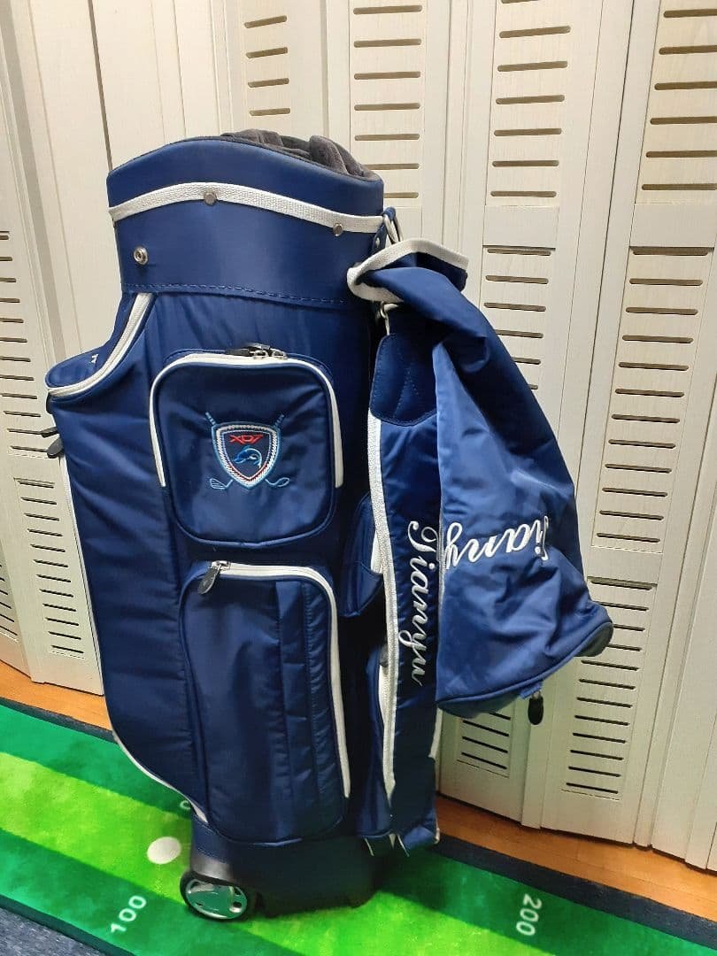 キャディバッグ　(キャスター付) 手渡しOK 楽天市場】ゴルフバック キャディバック OOWLS キャスター付きキャディ