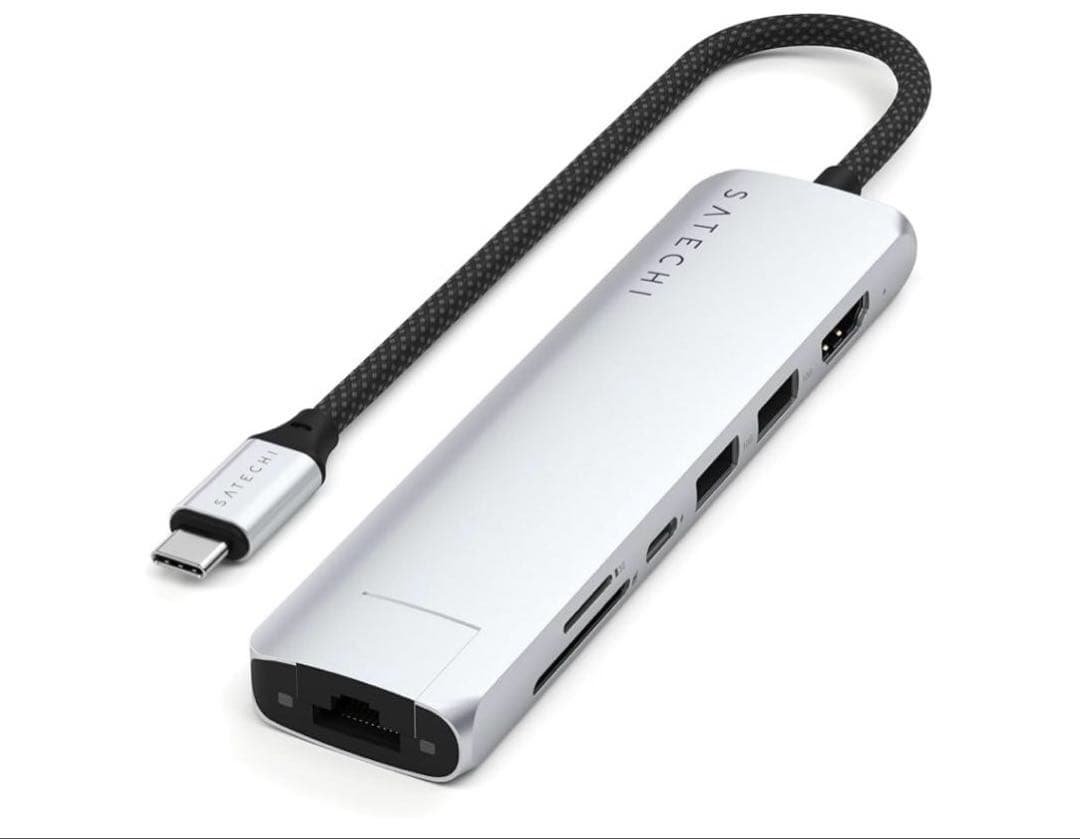 511461 SATECHI 7-in-1 Slim Plus USB-C ハブ Amazon.com: Satechi 7 in 1 USB C Hub Multiport Adapter Pro Slim